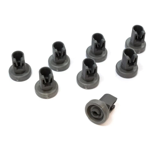 Kit 8 ruote per cestello superiore Lavastoviglie Rex Electrolux Zanussi Aeg