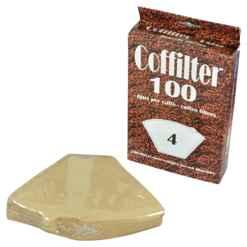 Confezione di 100 filtri per caffè americano e caffè d'orzo misura 4