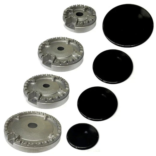 Kit bruciatori spartifiamma 4 fuochi piano cottura cucina Hotpoint Ariston