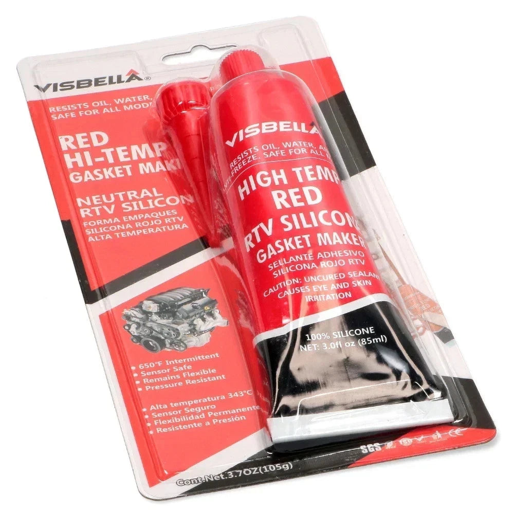 Tubo di silicone pasta rossa da 105 gr. per fissaggi ad alte temperature