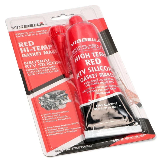 Tubo di silicone pasta rossa da 105 gr. per fissaggi ad alte temperature
